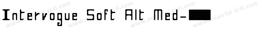 Intervogue Soft Alt Med字体转换